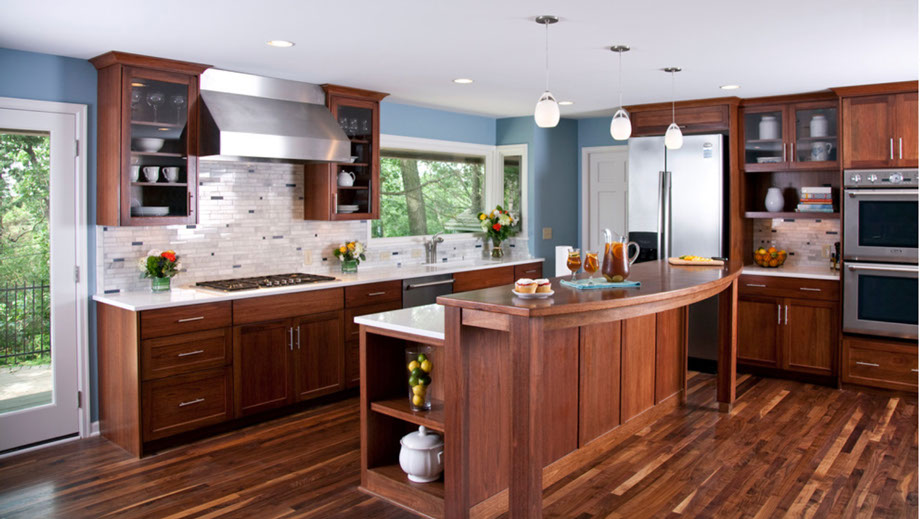 Walnut hardwood floors